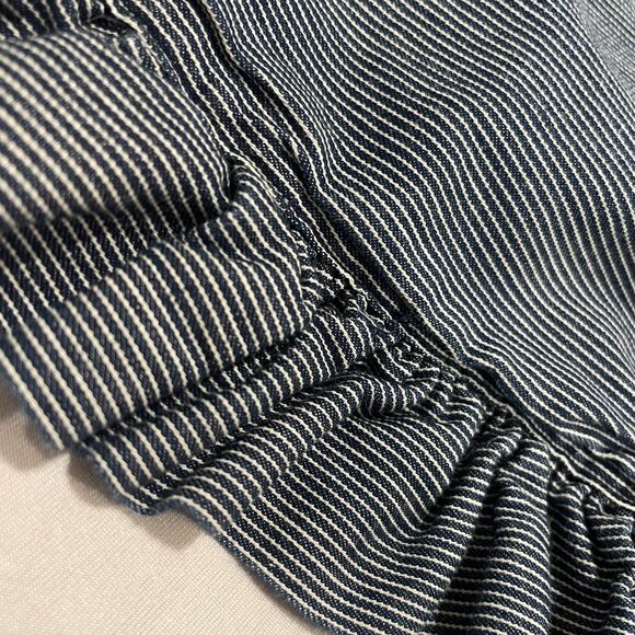 ~ TEA Baby 18-24 m Overalls/Dungarees Adjustable Stripe Blue Toddler Snaps 2 2yr - Picture 4 of 14